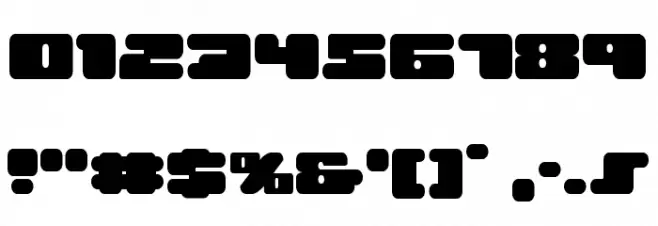 Hula Hoop Girl Expanded Font OTHER CHARS