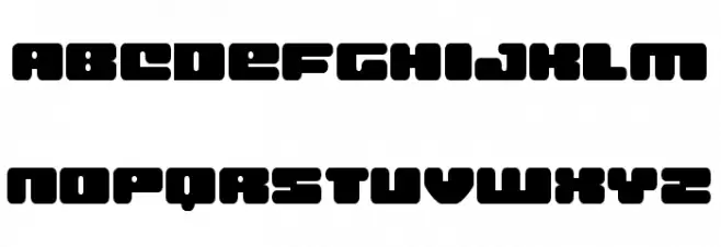 Hula Hoop Girl Expanded Schriftart Groß