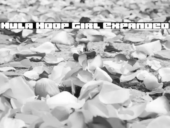 Hula Hoop Girl Expanded Font examples