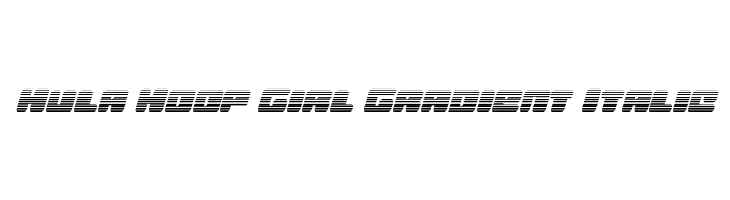 Hula Hoop Girl Gradient Italic  Frei Schriftart Herunterladen
