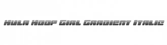 Hula Hoop Girl Gradient Italic  Descarca Fonturi Gratis