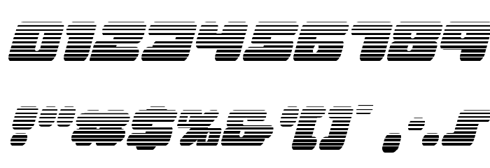 Hula Hoop Girl Gradient Italic Font OTHER CHARS