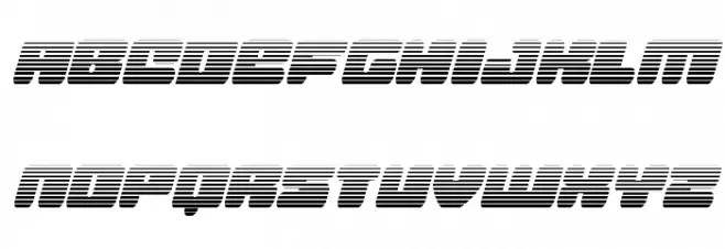 Hula Hoop Girl Gradient Italic Schriftart Groß
