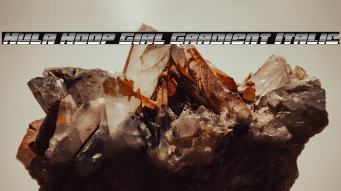 Hula Hoop Girl Gradient Italic Example 1