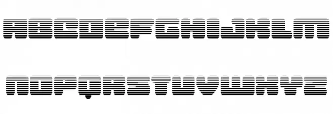 Hula Hoop Girl Gradient Schriftart Groß