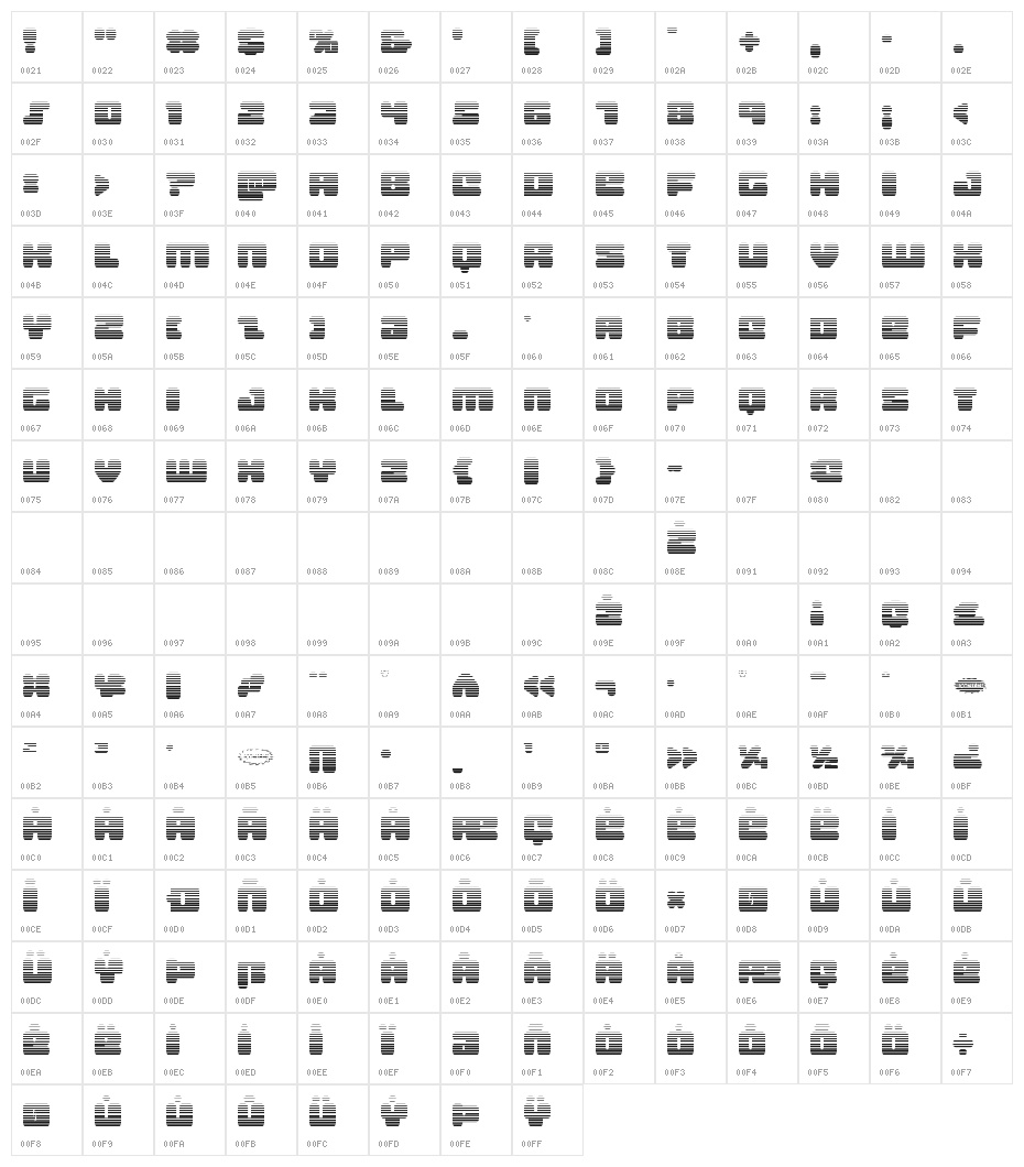 Hula Hoop Girl Gradient Character Map