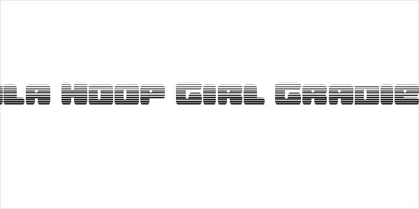 Hula Hoop Girl Gradient Logo