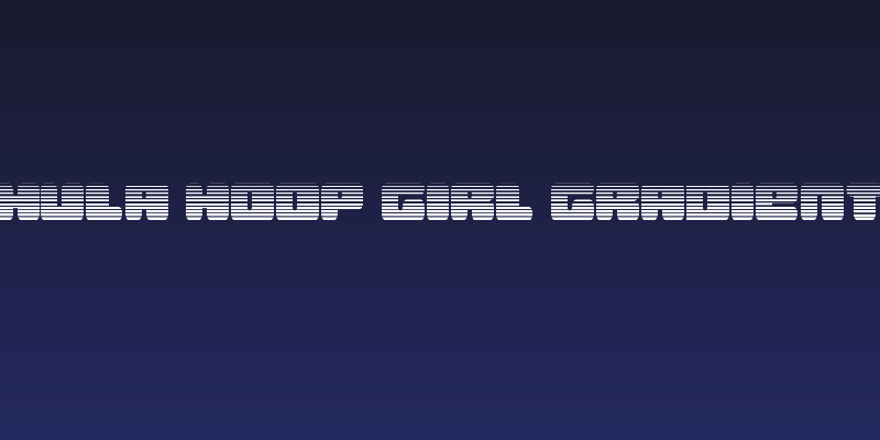 Hula Hoop Girl Gradient Social Header