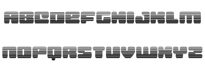 Hula Hoop Girl Gradient Font LOWERCASE