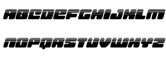 Hula Hoop Girl Halftone Italic Font LOWERCASE