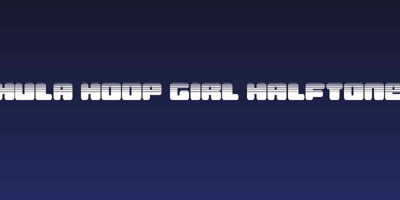 Hula Hoop Girl Halftone Social Header