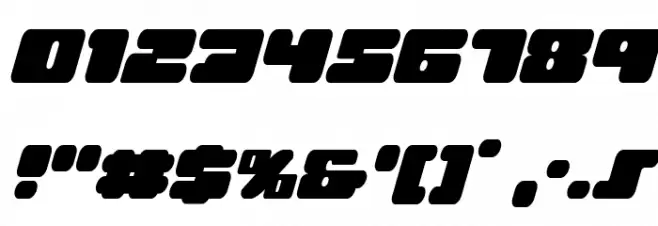 Hula Hoop Girl Italic Font OTHER CHARS