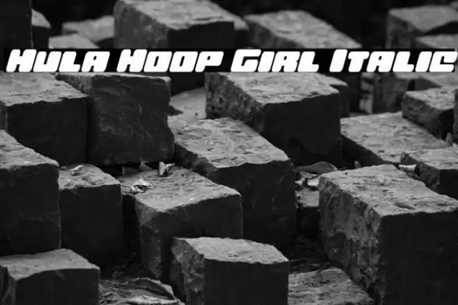Hula Hoop Girl Italic Font examples