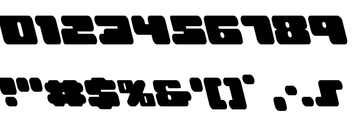 Hula Hoop Girl Leftalic Font OTHER CHARS