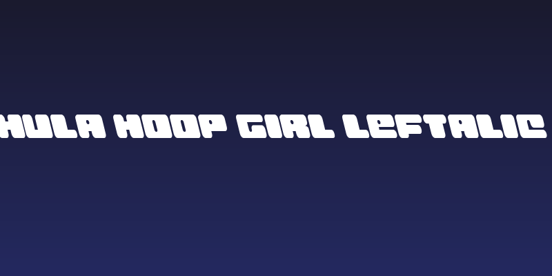 Hula Hoop Girl Leftalic Social Header