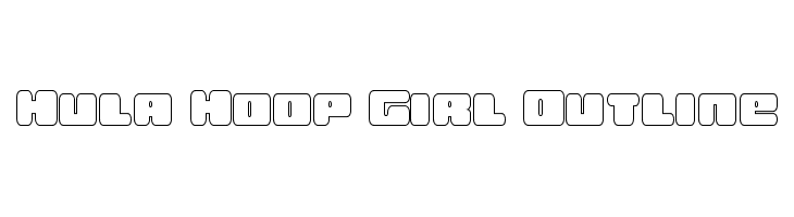 Hula Hoop Girl Outline  Fuentes Gratis Descargar