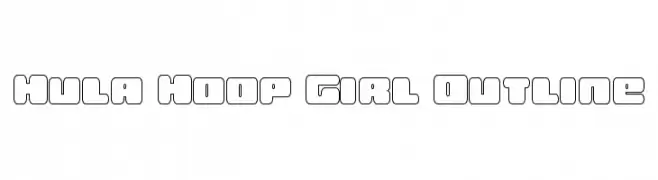 Hula Hoop Girl Outline  Descarca Fonturi Gratis