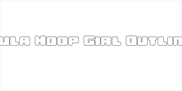 Hula Hoop Girl Outline Logo