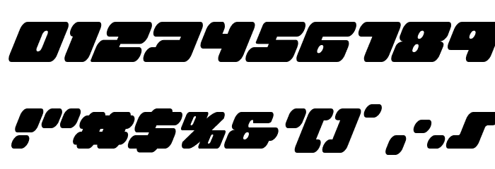 Hula Hoop Girl Super-Italic Font OTHER CHARS