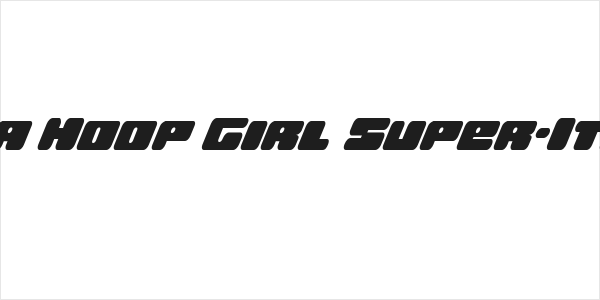 Hula Hoop Girl Super-Italic Logo