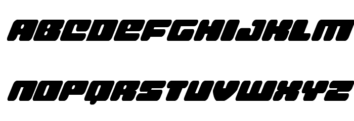 Hula Hoop Girl Super-Italic Font LOWERCASE