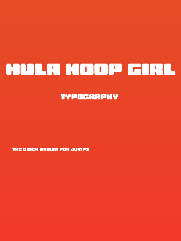 Hula Hoop Girl Poster