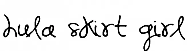 Hula Skirt Girl  font caratteri gratis