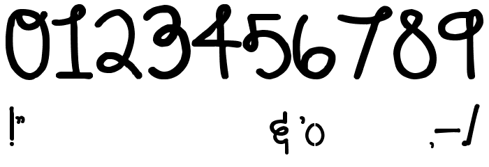 Hula Skirt Girl Font OTHER CHARS