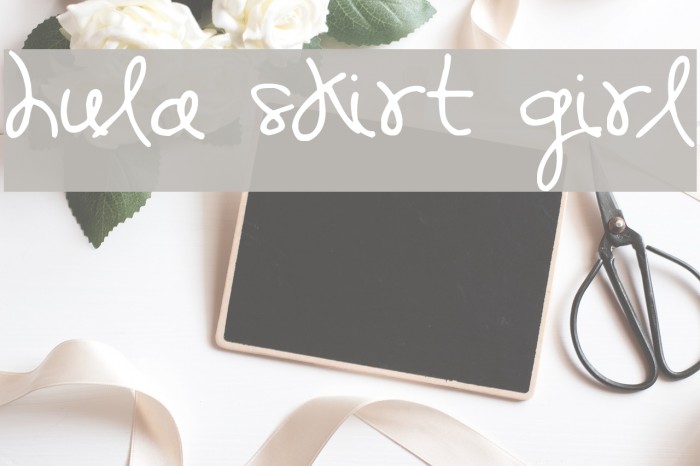 Hula Skirt Girl Font examples