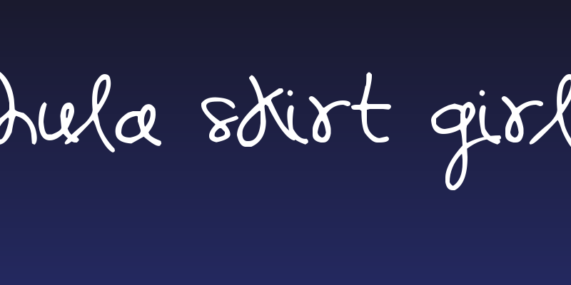 Hula Skirt Girl Social Header