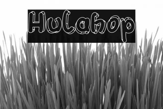 Hulahop Font examples