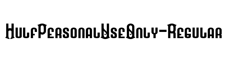 HulfPersonalUseOnly-Regular  لخطوط تنزيل