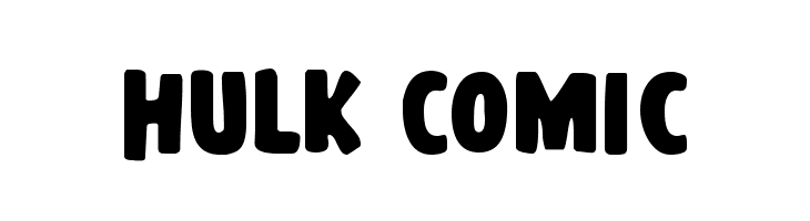 Hulk Comic  لخطوط تنزيل