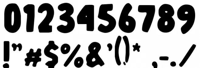 Hulk Comic Font OTHER CHARS