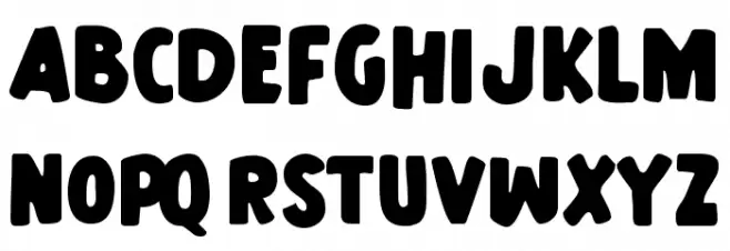 Hulk Comic Schriftart Groß