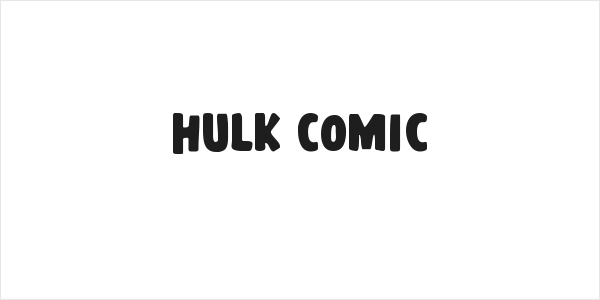 Hulk Comic Logo