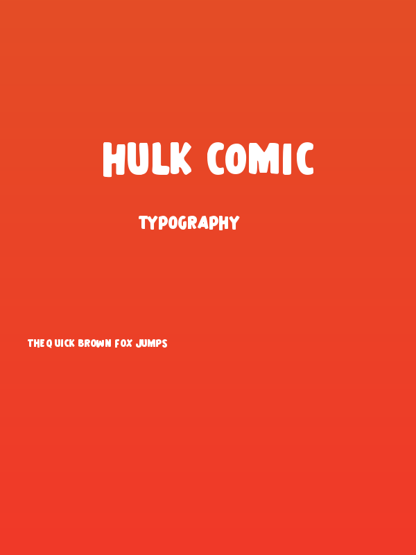 Hulk Comic Poster