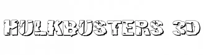 Hulkbusters 3D  Descarca Fonturi Gratis