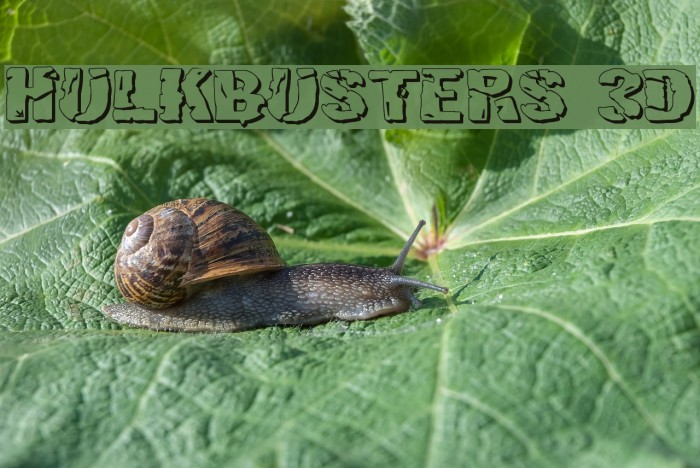 Hulkbusters 3D Font examples