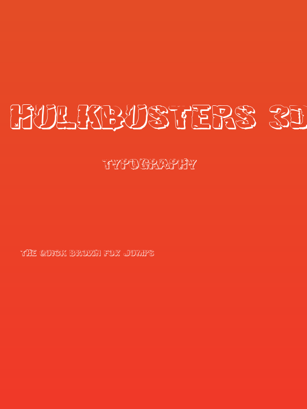 Hulkbusters 3D Poster