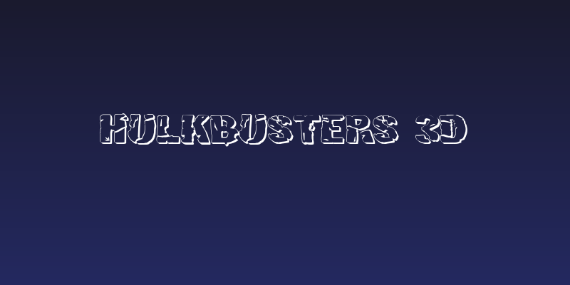 Hulkbusters 3D Social Header