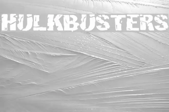 Hulkbusters Font examples