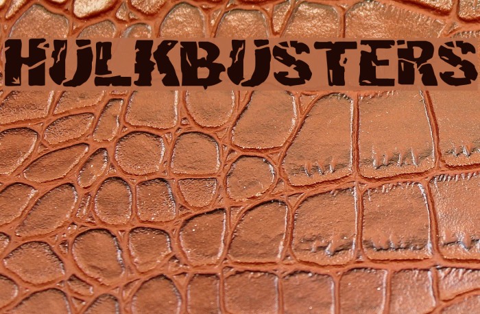 Hulkbusters Font examples