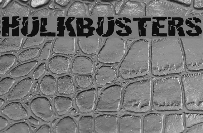 Hulkbusters Font examples