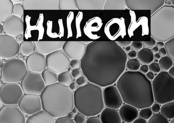 Hulleah Font examples