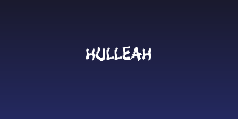 Hulleah Social Header