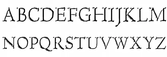 Hultog Engraved Fonte MAIÚSCULAS