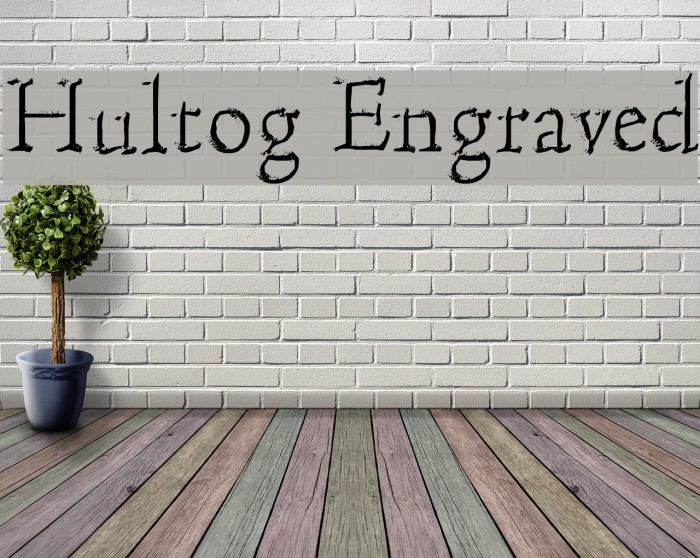 Hultog Engraved Font examples