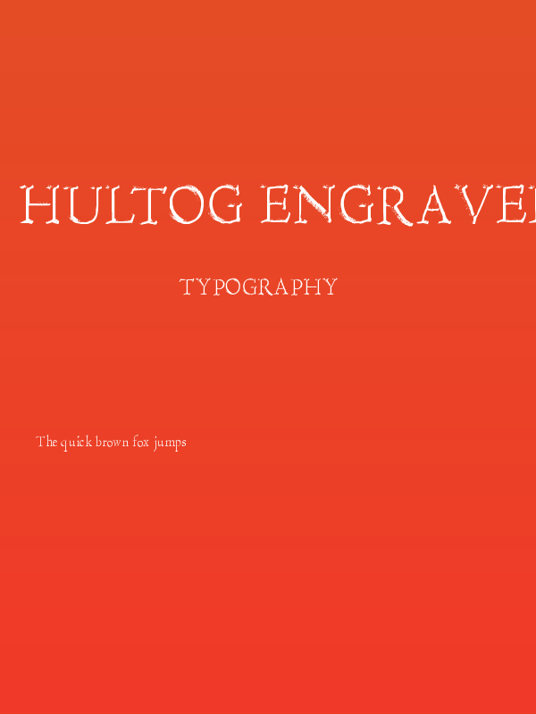 Hultog Engraved Poster