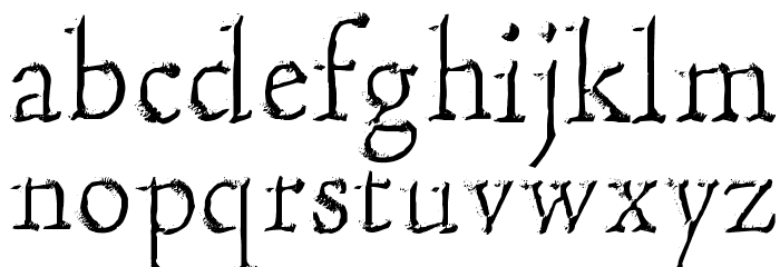 Hultog Engraved Font LOWERCASE